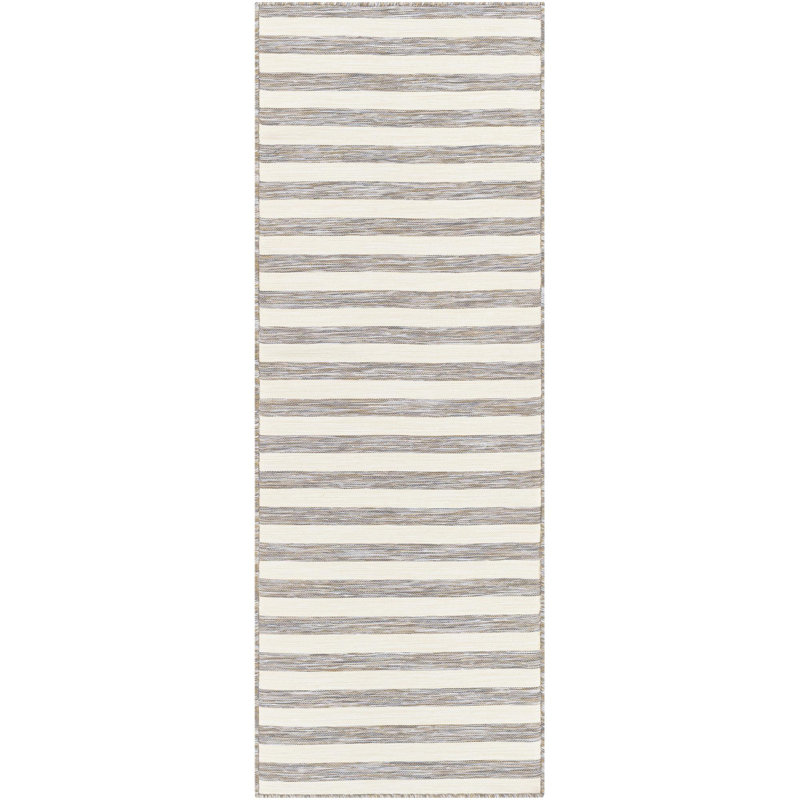 Orman Striped Indoor / Outdoor Rug, Runner 2'7" x 7'3"