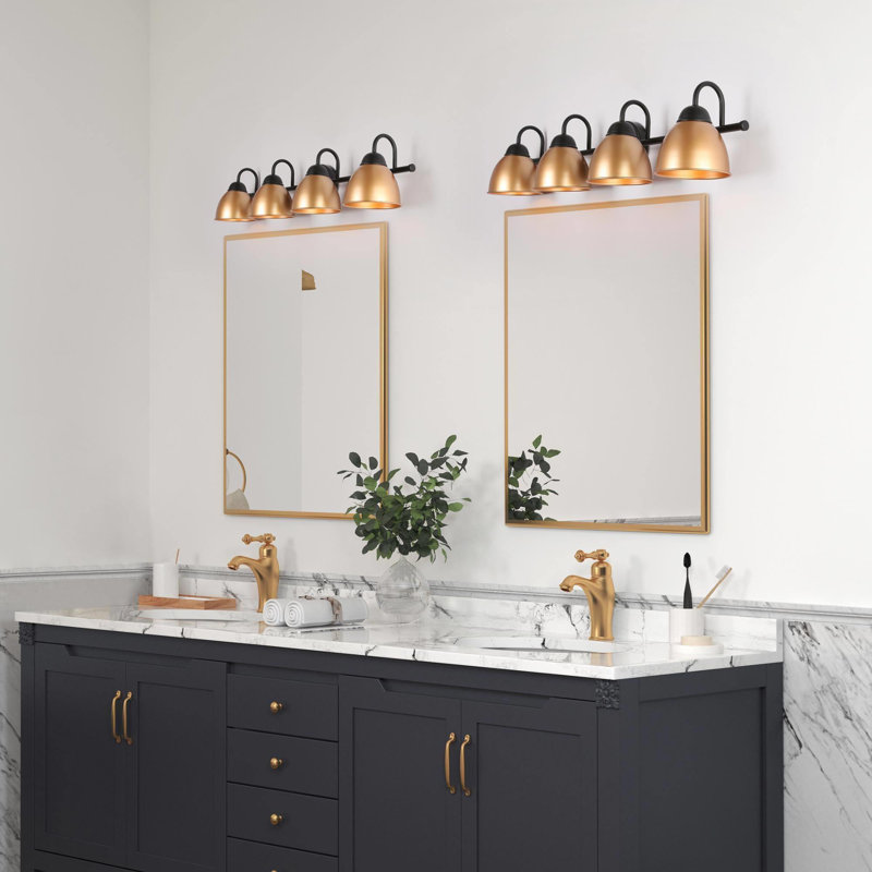 Garuda Dimmable Vanity Light With Dome Shade, 4