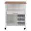 Solid Wood Top Kitchen Cart