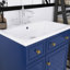 Meuble-lavabo autoportant 24 po avec lavabo en céramique et 2 tiroirs, 1 porte-146448958-146448959