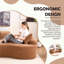 Canapé modulaire incurvé à compression Compression, canapé-lit en chenille haute densité 30D pour appartement, salon, L 110 po-2046095008