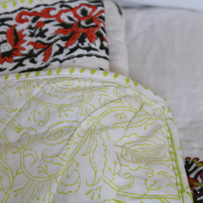 Honesdale Cotton Floral Bedspread with Pillowcases