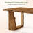 63" Rustic Solid Wood Executive Desk With Unique Wave-Leg Design, Farmhouse Office Desk For Home-1201223275