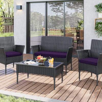 3-Piece Outdoor Seat Cushion Set