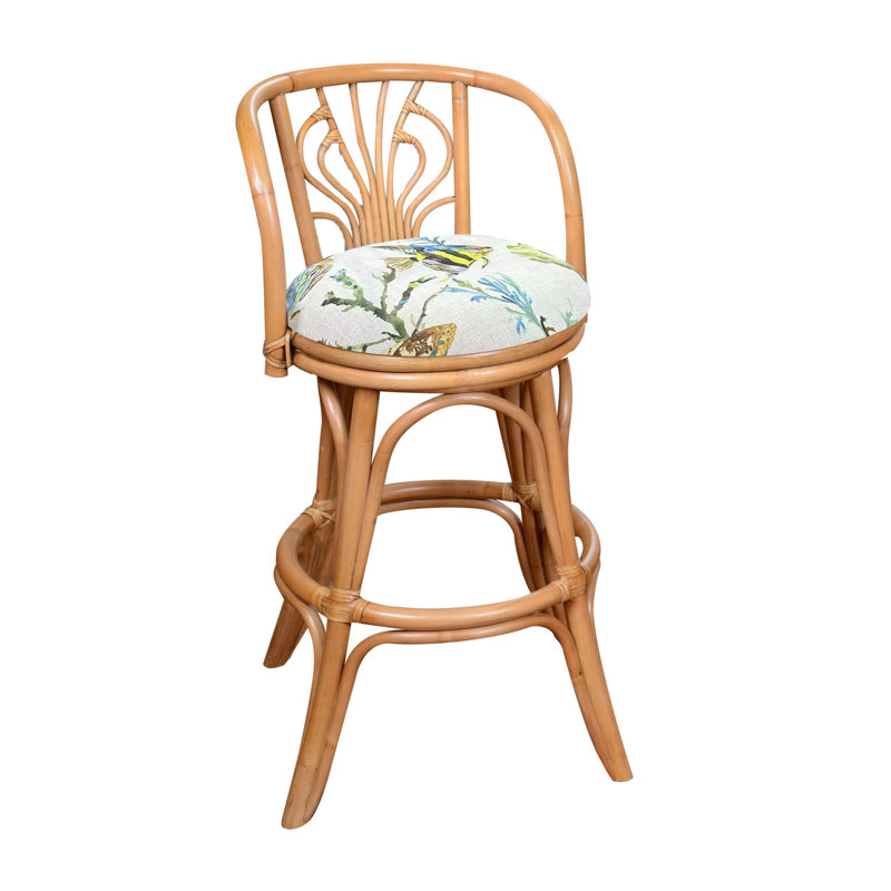 Tabouret de bar et de comptoir Conagh, Tabouret de bar (siège d’une hauteur de 30 po), Miel antique