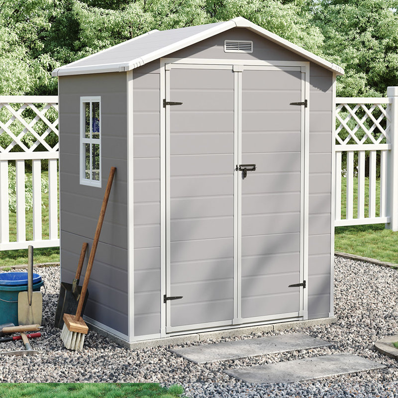 PP Plastic Tool Shed – Grey