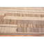 Grand tapis décoratif moderne abstrait brun et beige