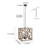 Bollington 4 - Light Lantern Geometric Chandelier