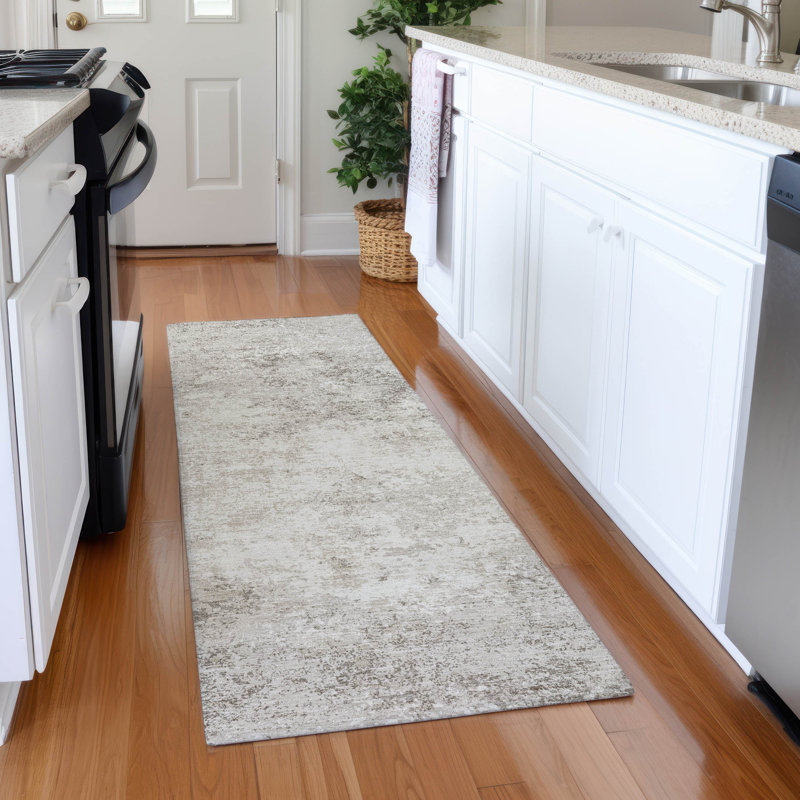 Premium Machine Washable Birchview AMF1027 Modern Rug, Runner 2'3" x 7'6"