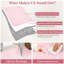 Tapis festonné en polyester 9 x 12 de couleur rose, lavable à la machine avec envers antidérapant pour le salon, tapis intérieur doux à poils courts