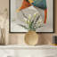 Vase de table décoratif décoratif en métal gravé ovale pour décoration intérieure-1065422140