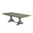 Aamina 6 - Person Extendable Trestle Dining Set-478906952-444185265