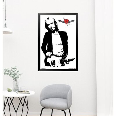 Tom Petty and the Heartbreakers - Graphic Art Print on Paper -  Buy Art For Less, IF AC FP16543 34x22.25 1.25 Black
