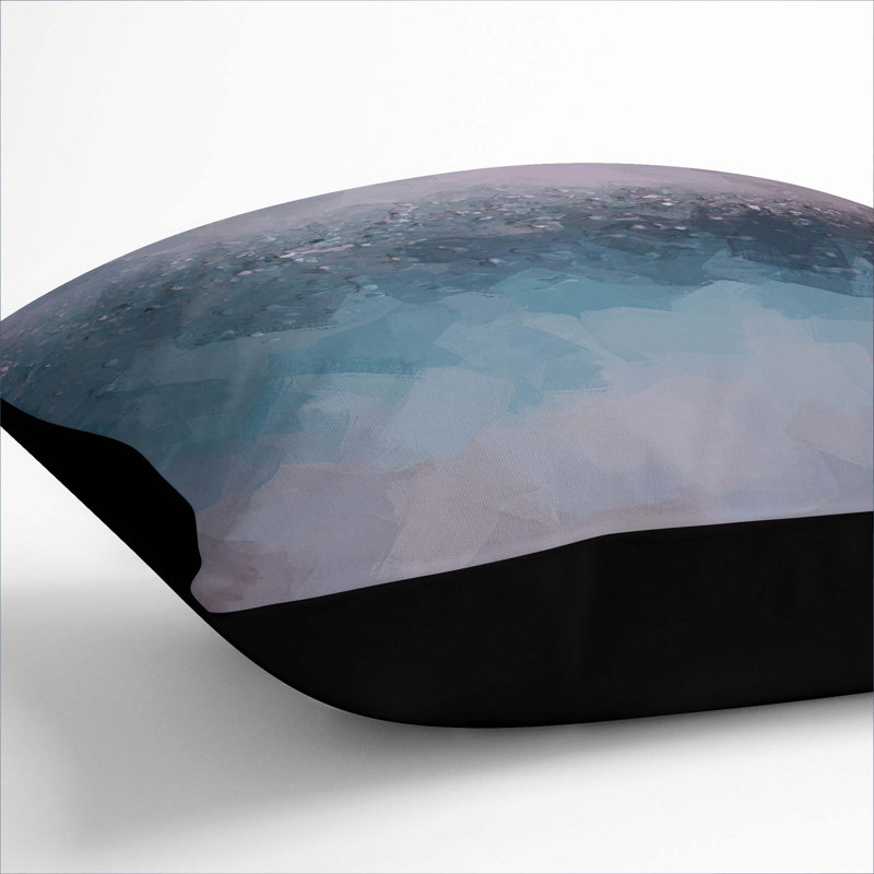 Square Throw Cushion, Black, 55cm H x 55cm W x 20cm D