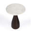 Julia Marble Pedestal End Table