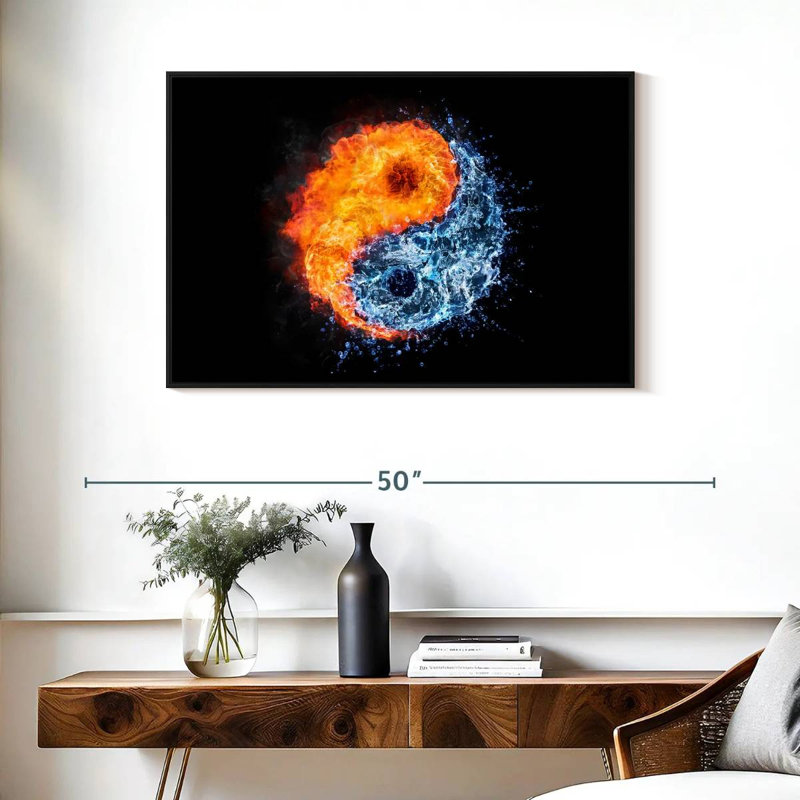 Éléments Yin Yang, H 25 po x l 37 po