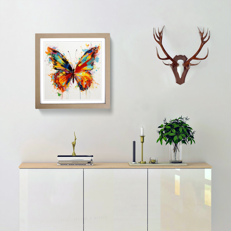Single Picture Frame Print on Wood, Oak