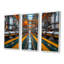 Ensemble de salon mural art mural industriel jaune et gris-107163686-107163727