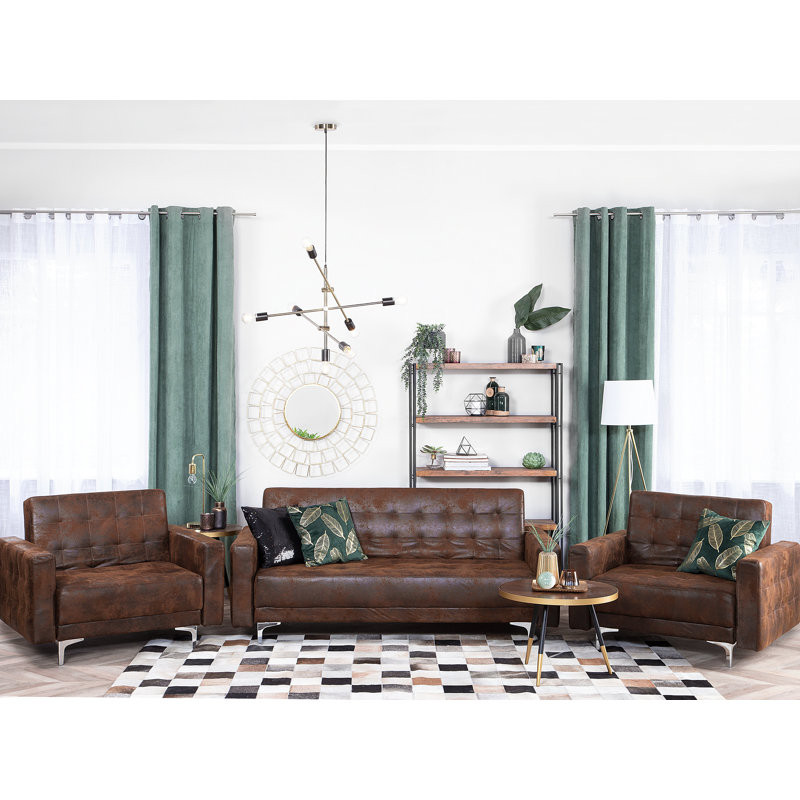 Finnegan 3 - Piece Living Room Set, Brown