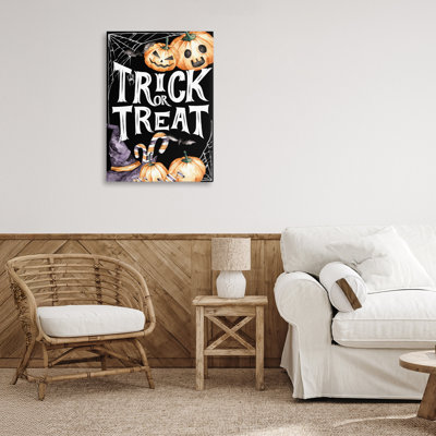 Trick Or Treat Creepy Traditions Canvas, design by Kim Allen