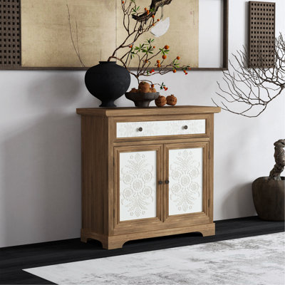 Buffet décoratif, buffet en bois avec tiroir et portes doubles