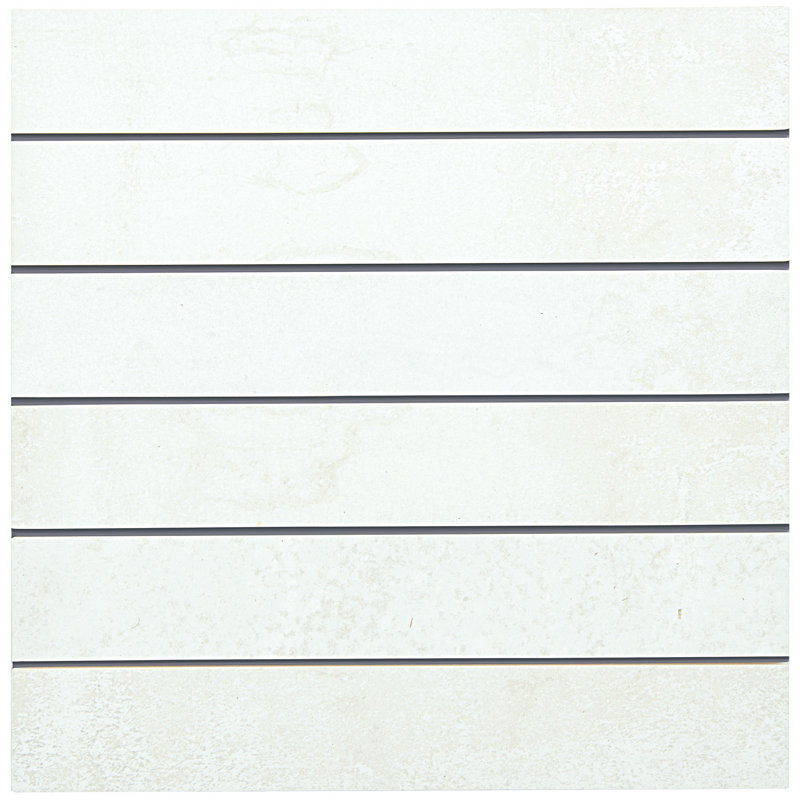 Common Core 2'' W x 12'' L Porcelain Metal Look Tile Mosaic Sheet, Chalk