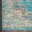 Tapis oriental bleu clair / ivoire Abbate-1360663370