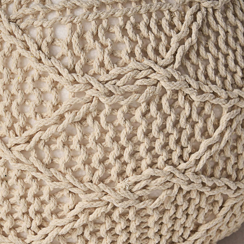 Malibu pouf, Laine ivoire