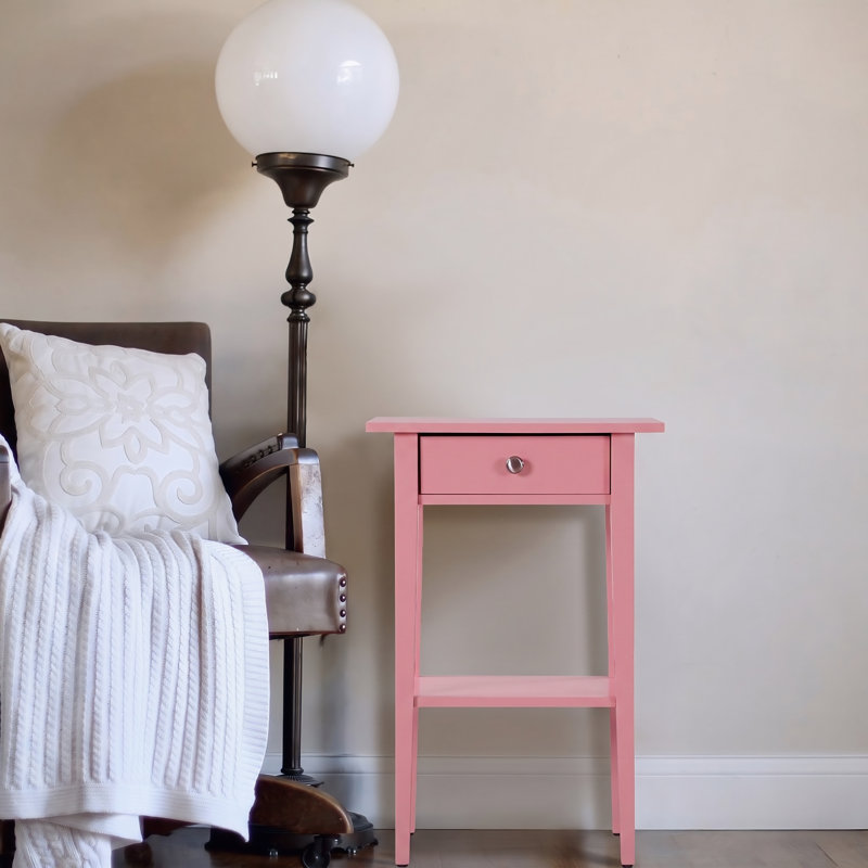 Nowra Pink Nightstand, Pink
