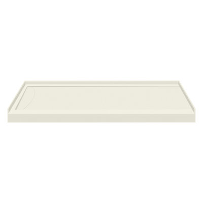 Transolid 60-in x 36-in Cast Solid Surface Shower Base with Linear Concealed