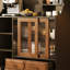 Buffet en noyer massif et bois manufacturé-1620213180