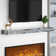 Aldobrando Crystal Glass Fireplace Shelf Floating Mantel