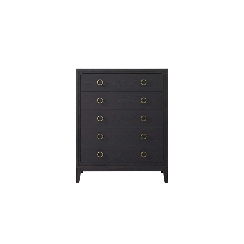 5 Drawer Chest In Peppercorn Finish