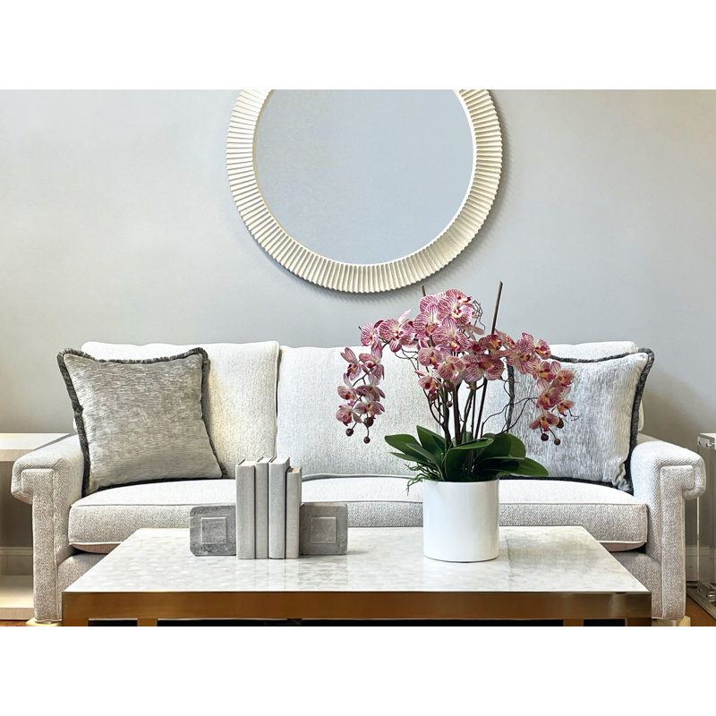 Orchids Arranged in Fiberstone Planter, Pink