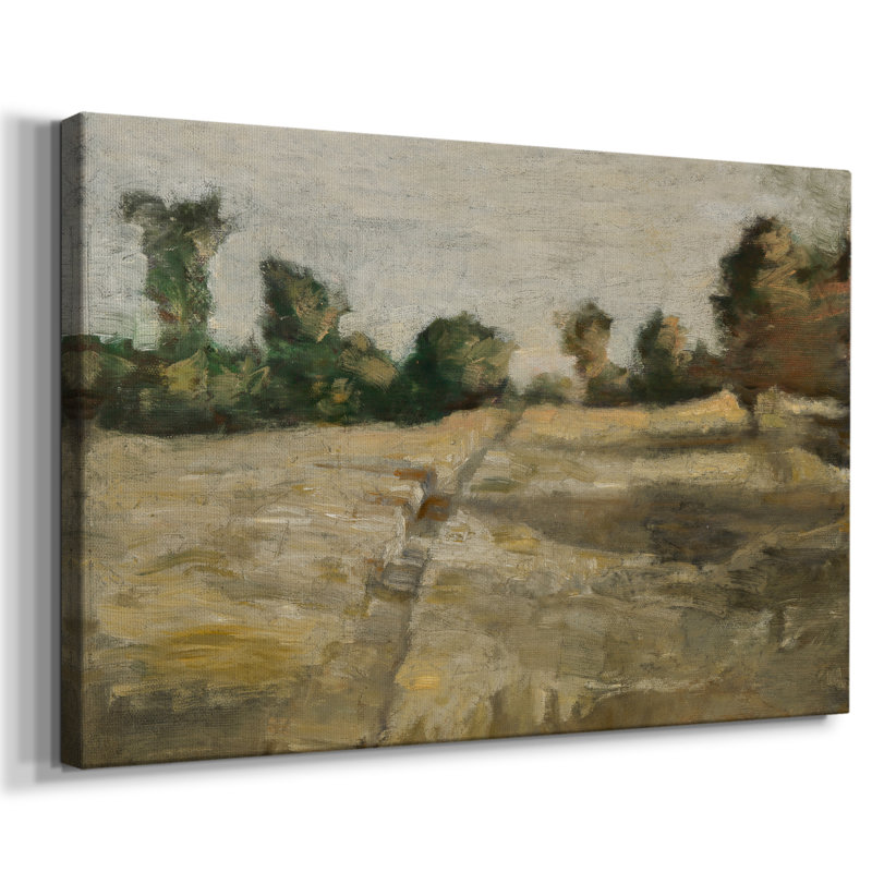 Paysage rétro-DCL XXVII, H 19 po x l 28 po, Toile tendue