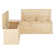 Eslick Solid Wood Corner Breakfast Nook Bench with Storage