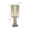 Lampe ouragan pilier en verre tourné à la main de style noir avec finition en verre fumé-91857826-91857829