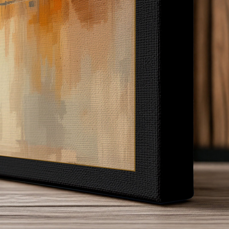 Urban Reflection Modern - Wrapped Canvas, 30x20 - 76.2 x 50.8 cm, Black Border