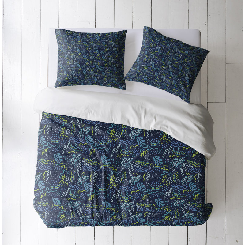 Abstract Duvet Cover, King Duvet Cover + 2 King Shams