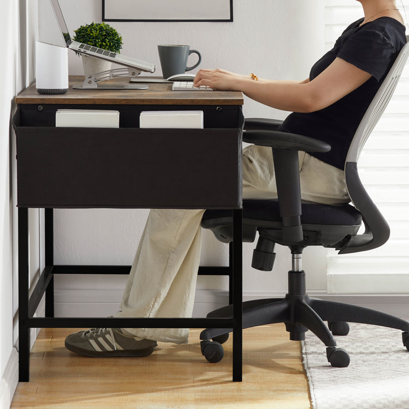 Bradwood 132cm W Rectangle Writing Desk, Dark Wood