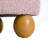 Modern Oval Storage Bench with Spherical Legs for Entryway and Living Room-1044809491