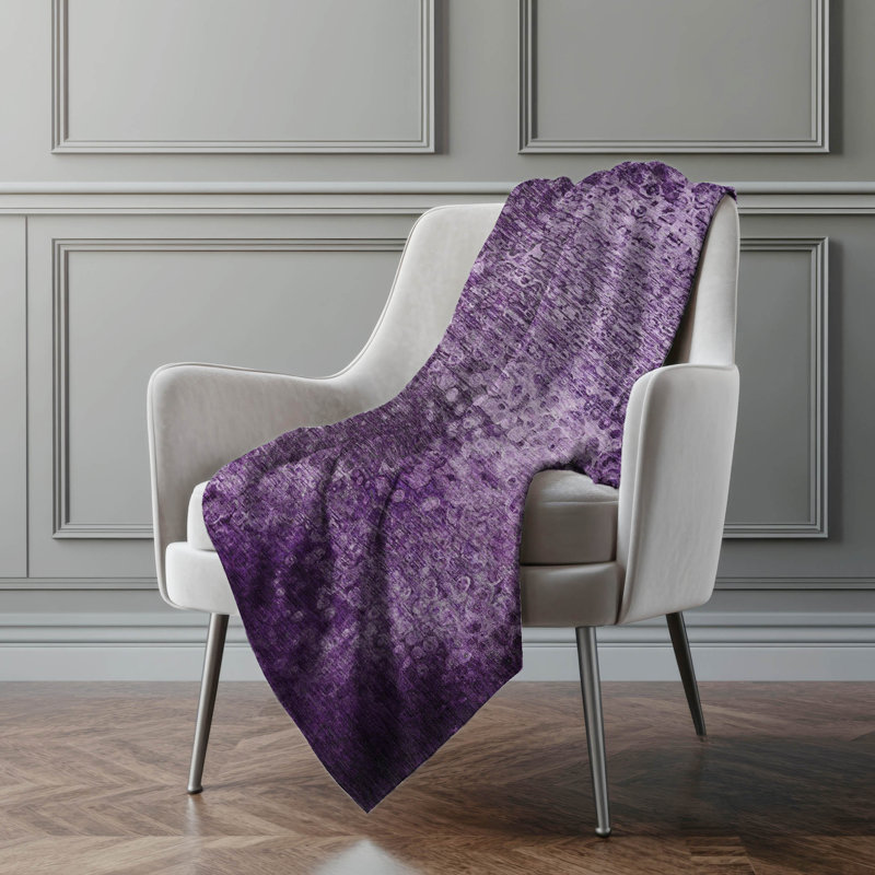 Jeté en sherpa Addison, Mauve abstrait 2
