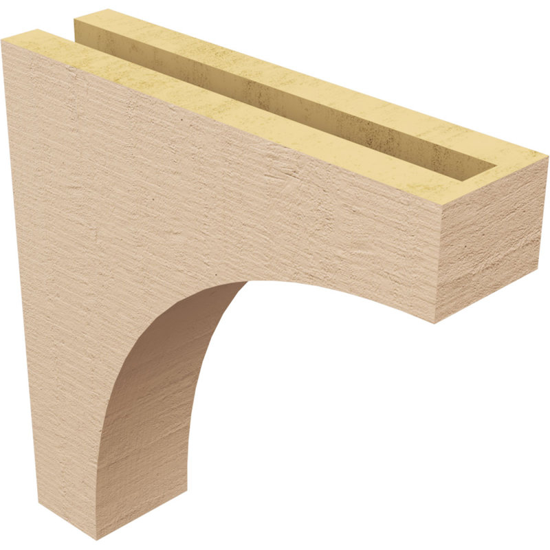 Bois de cèdre brut StockportThane Corbel, apprêté brun clair Stockport, H 12 po x l 3 po x P 12 po