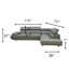 Canapé modulaire d'angle Helsel-25610168-26342370