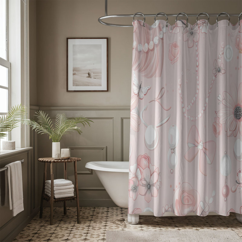 Joli rideau de douche 100, H 74 po x l 71 po