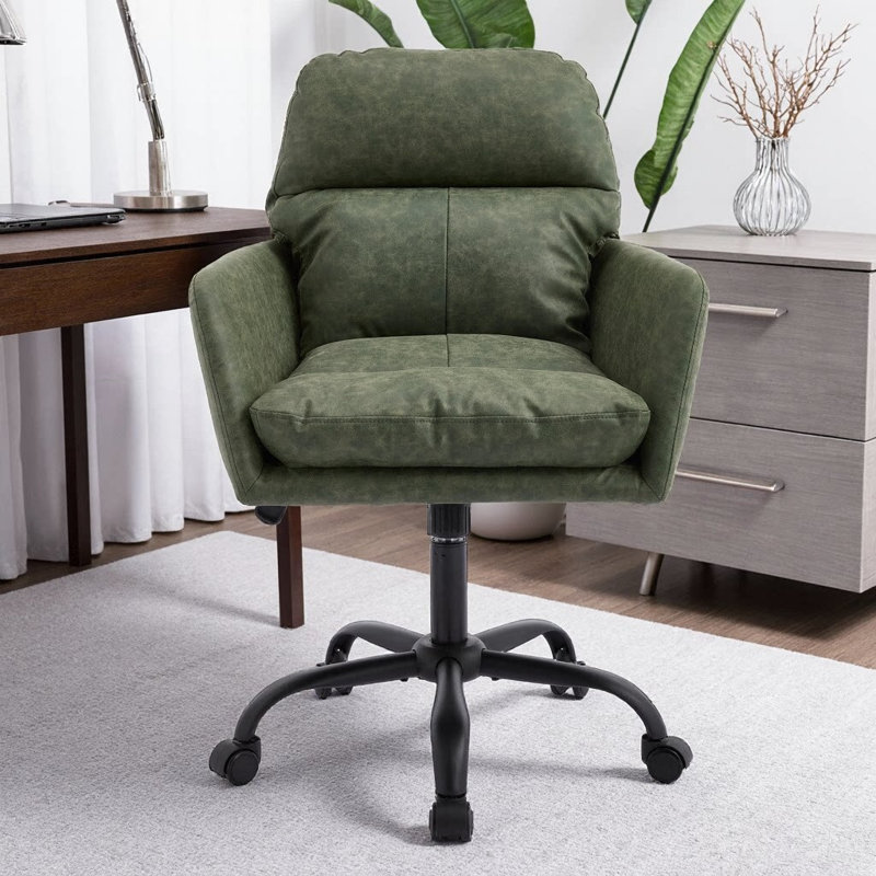 Chaise de bureau en polyuréthane - Polyvalence compacte pour votre meuble-lavabo, votre chambre à coucher ou votre coin créatif
