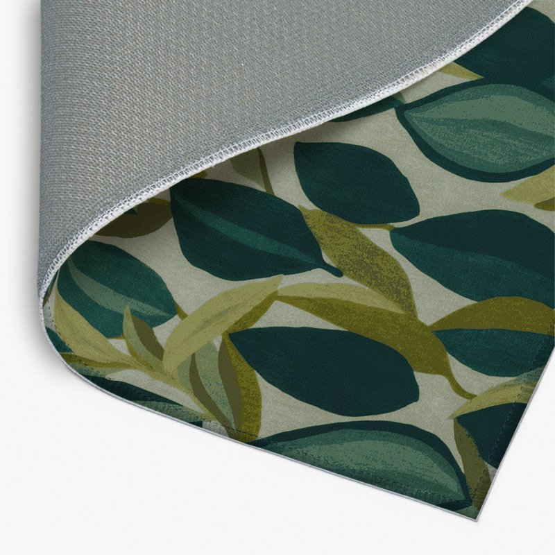 Tapis bleu intérieur et extérieur Botanical