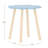 3 Piece Kids Wooden Table And Chairs Set With Cloud Shaped Backrests And Tabletop-1769396907
