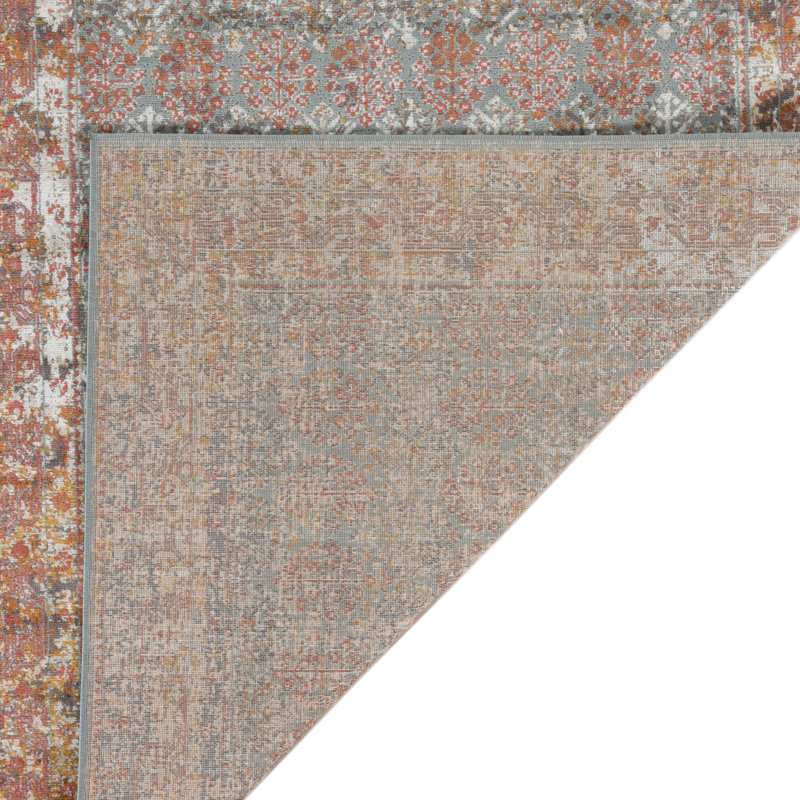 Kinslee Traditional Bordered Low Pile Performance Area Rug, Rectangle 7'6" x 9'6"