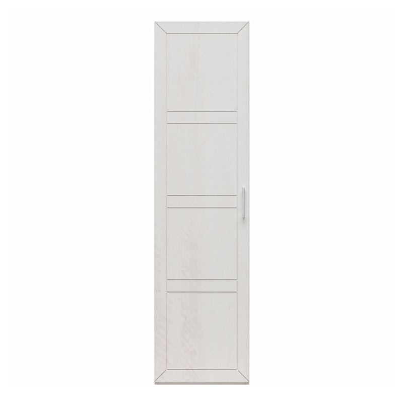 Ensemble de porte simple modulaire à presses à membrane Perry Park - Porte d'armoire de cuisine en panneau de fibres à densité moyenne ivoire prête à assembler pour des solutions de rangement personnalisées
